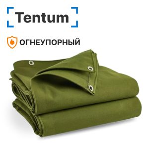 Брезентовый полог огнеупорный 450 гр/м2, размер 20 х 30 м
