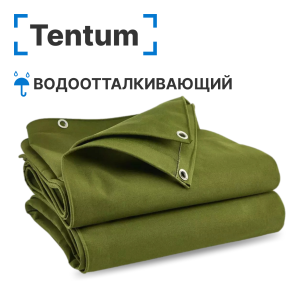 Брезентовый полог водоотталкивающий 350 гр/м2, размер 20 х 30 м
